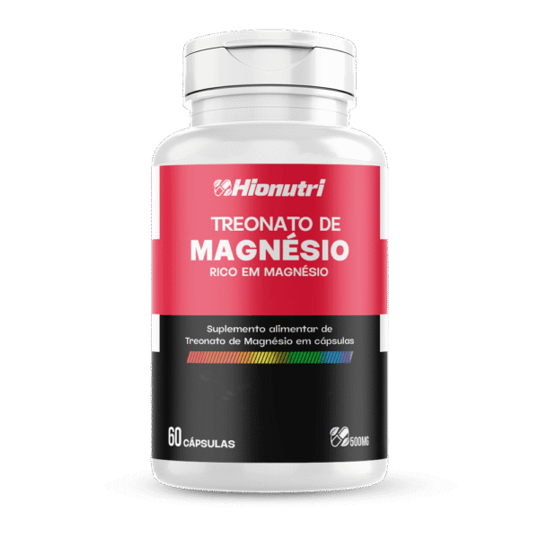 Treonato de Magnésio 60 Cápsulas 500mg Hionutri
