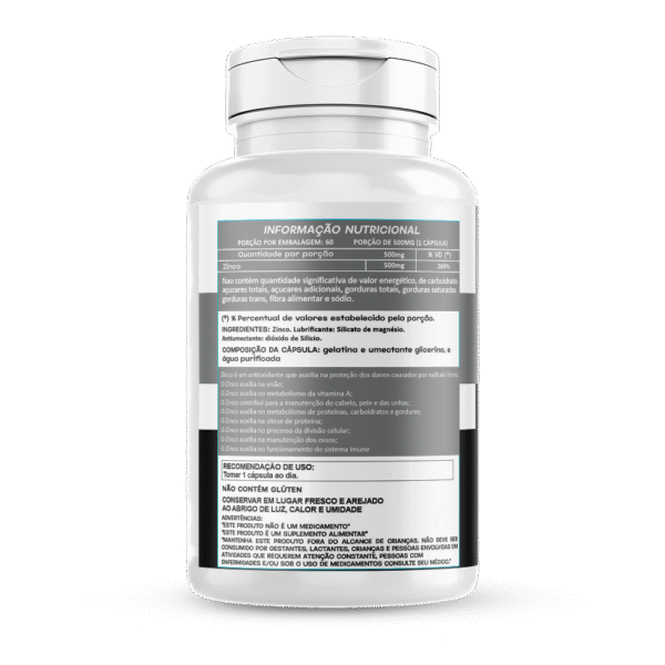 Zinco em cápsulas 500mg - Imagem 2