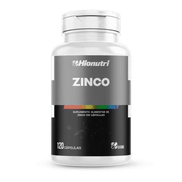 Zinco 120 cápsulas 500mg Hionutri