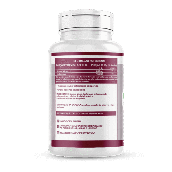 Amora com Isoflavona 120 Caps. 500mg - Imagem 2
