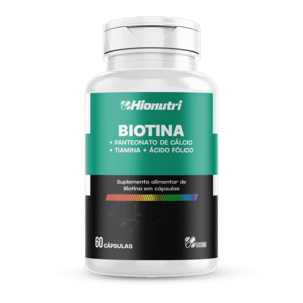 Biotina 60 cápsulas 500mg Hionutri