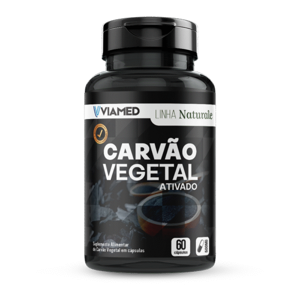 Carvão Vegetal Ativado 60 Cápsulas 500mg