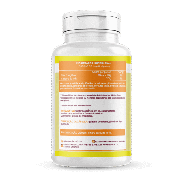 Castanha da Índia 120 cápsulas 500 mg - Imagem 3