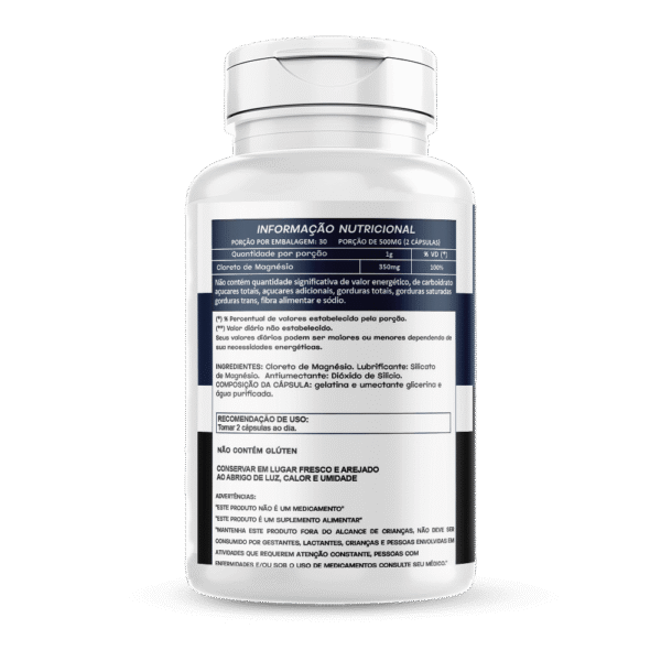 Cloreto de Magnésio 60 cápsulas 500mg Hionutri - Imagem 2