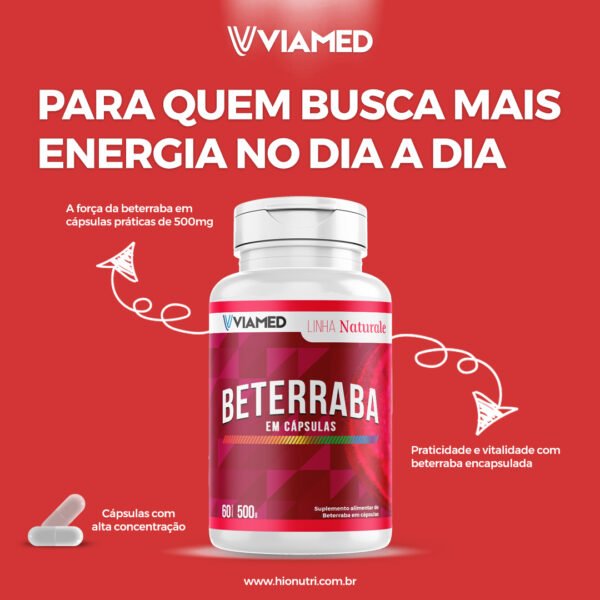 Beterraba em cápsulas 500mg - Imagem 3