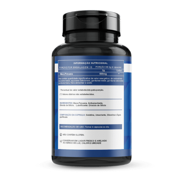 Maca Peruana com 120 Cápsulas 500mg - Imagem 2