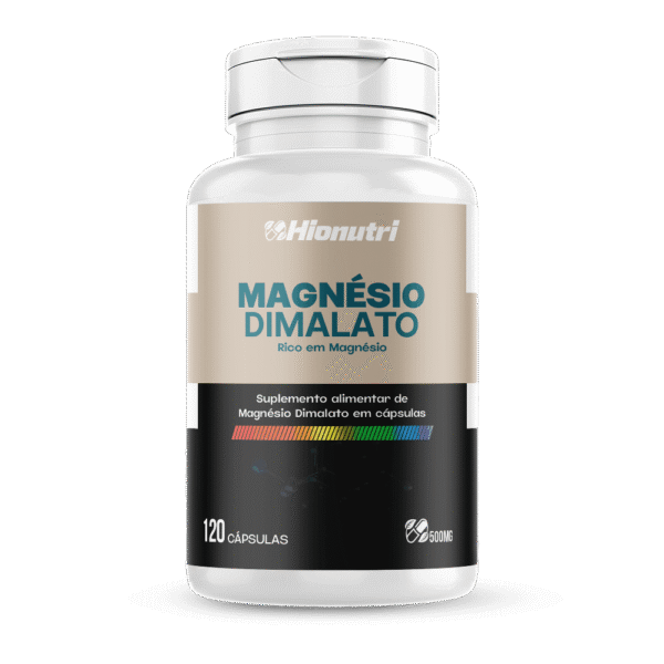 Magnésio Dimalato 120 cápsulas 500mg Hionutri