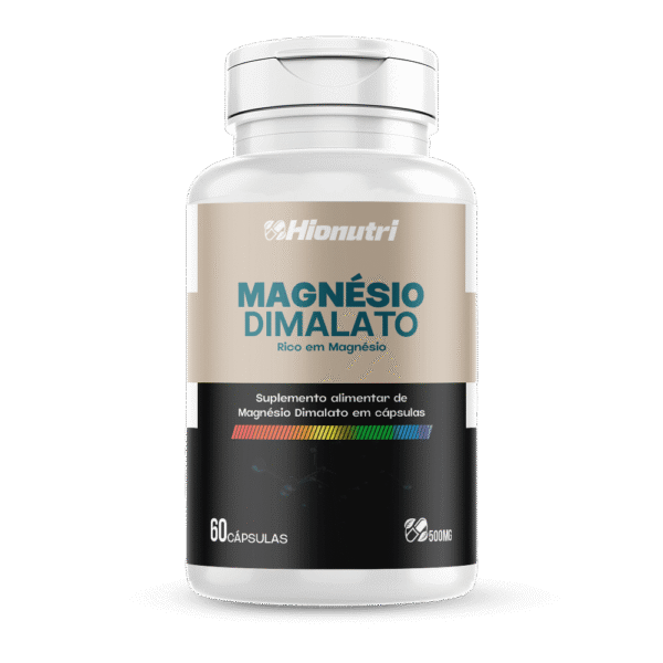 Magnésio Dimalato 60 cápsulas 500mg Hionutri