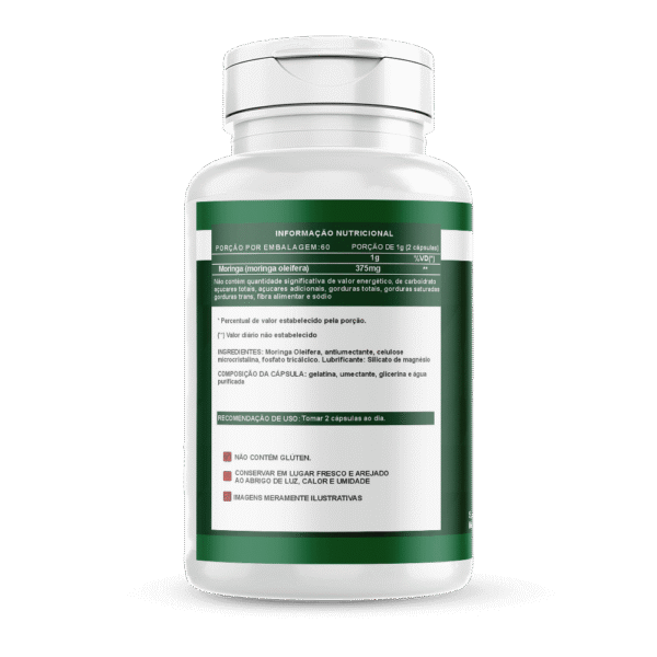 Moringa Oleifera 120 Cápsulas 500mg - Imagem 2