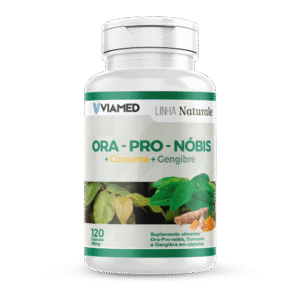 Ora-Pro-Nóbis + Cúrcuma e Gengibre 500 mg
