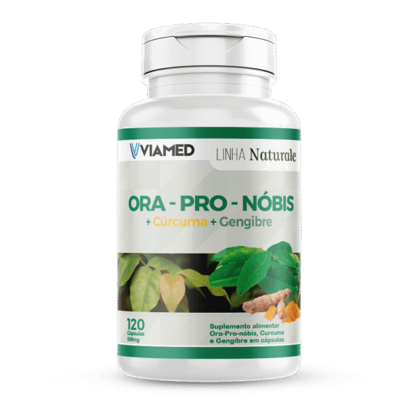 Ora Pro Nóbis + Cúrcuma e Gengibre 120 Cáps. 500mg