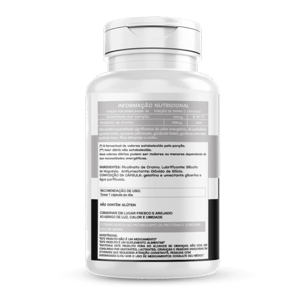 Picolinato de Cromo 60 cápsulas 500mg Hionutri - Imagem 2