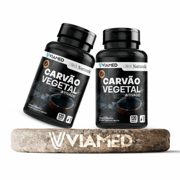 Carvão Vegetal Ativado 60 Cápsulas 500mg - Imagem 2