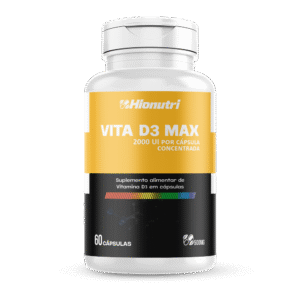 Vita D3 Max  2.000UI 60 Cápsulas 500mg Hionutri