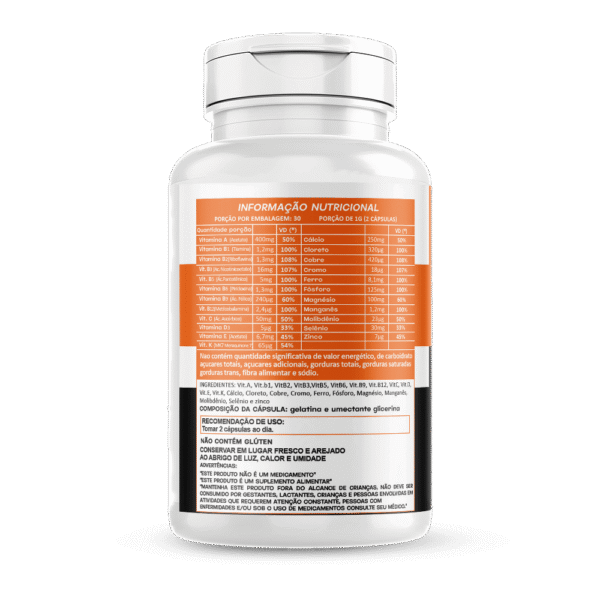 Vitall Az 60 cápsulas 500mg Hionutri - Imagem 2